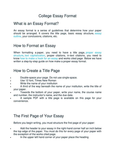 Example of Essay Format 的图像结果