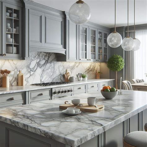 Styling Grey Cabinets with Marble Countertops | Badger Granite