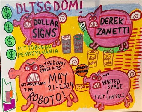 Dollar Signs w/ Derek Zanetti + Wasted Space + Tilt Contrls at Roboto ...