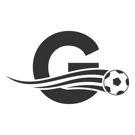 Soccer Football Logo On Letter G Sign. Soccer Club Emblem Concept Of Football Team Icon 19514191 ...