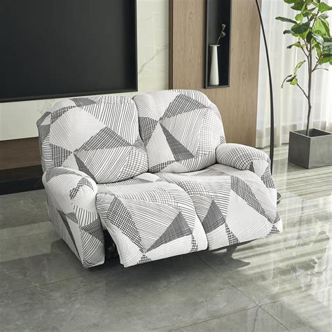 HOKIPO Polyester Blend 140Gsm Stretchable Recliner Sofa Cover 2 Seater ...