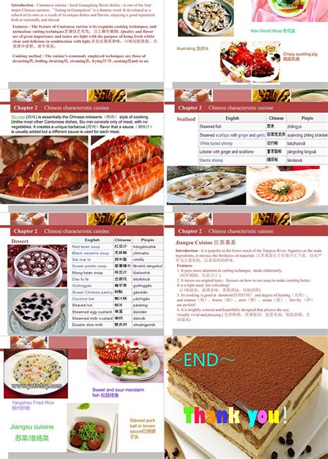 中国美食的英文介绍ppt模板-PPT牛模板网