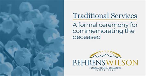 Traditional Service - Behrens Wilson Funeral Home