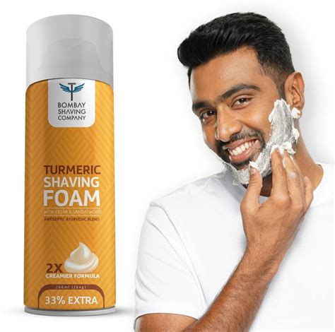 BOMBAY SHAVING COMPANY Turmeric Shaving Foam, 226 ml (33% Extra) with ...