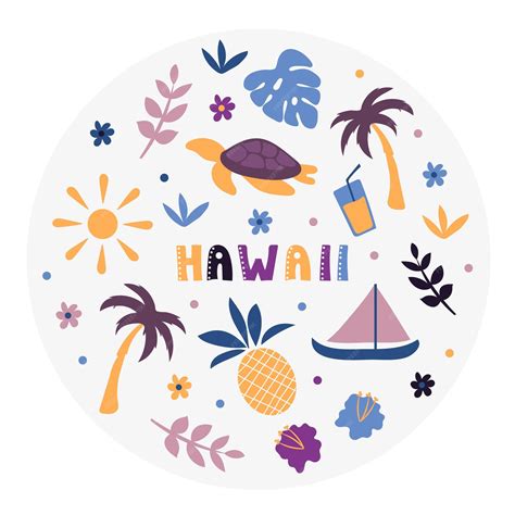 Premium Vector | Usa collection. vector illustration of hawaii. state ...