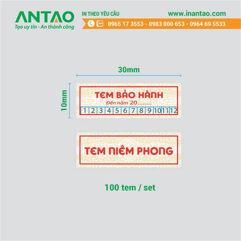 [Set tem in sẵn] Tem bảo hành, tem bể, tem niêm phong in & cắt sẵn, các loại kích thước | Shopee ...