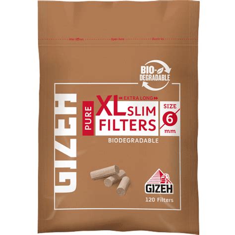 GIZEH Pure Brown XL Slim Filters at Best Price – SmokeMart
