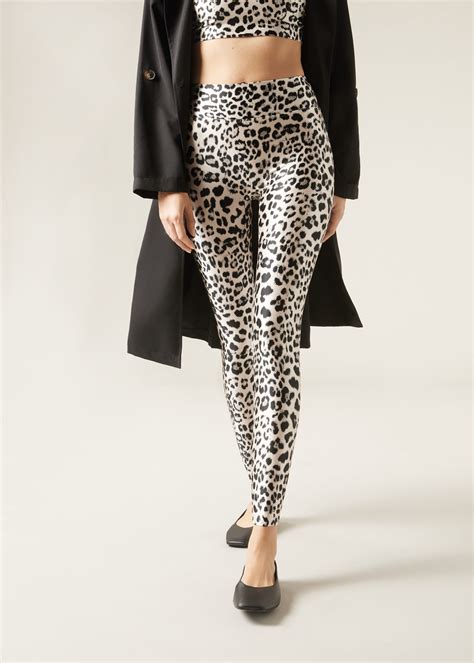 Animal Print Silky Touch Leggings - Calzedonia