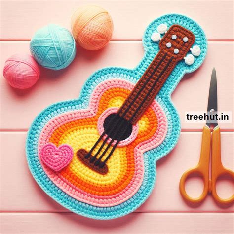 Crochet Guitar Ideas, Appliques and Small Crochet Projects with ...