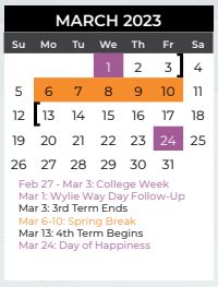 Cox Elementary - School District Instructional Calendar - Wylie Isd ...