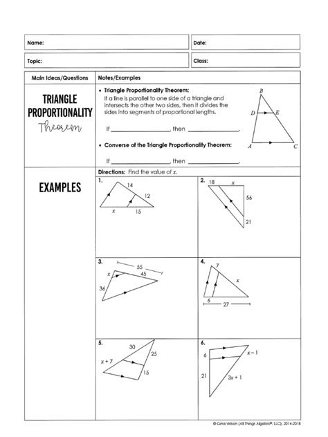 Image result for Triangle Proportionality Theorem Examples