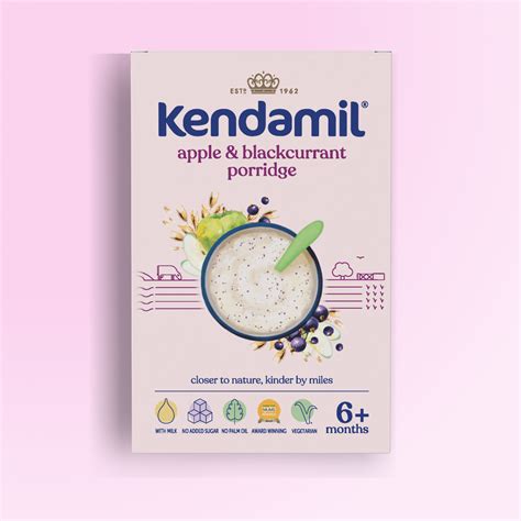Apple and Blackcurrant Porridge | Baby Cereal | Baby Porridge | Kendamil
