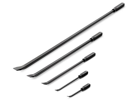 5-Piece Angled End Handled Pry Bar Set | TEKTON