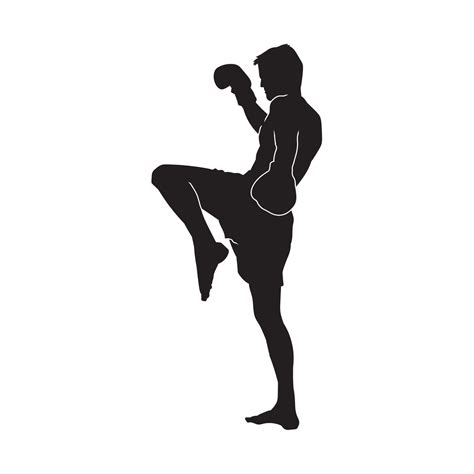 Kickboxing Silhouette