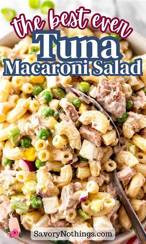 This classic Tuna Macaroni Salad is an easy staple for hot summer days ...