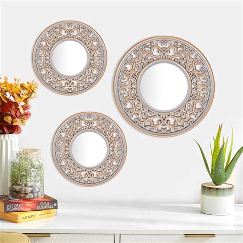 Buy Corsica Set of 3 Decorative Wall Mirrors from Corsica by Home ...