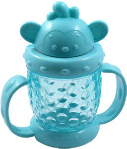 RoyaL Indian Craft Blue Color Pop-Up Straw Baby Sipper Bottle (200 ML ...