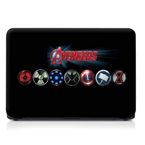 Full Panel Laptop Skin - Avengers Round Logos – SkinsLegend