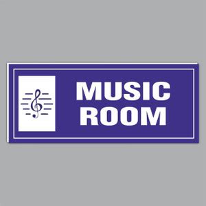 ATTRACTSO 20 cm Music Room Sign Board (12"x4") - Perfect for Schools ...