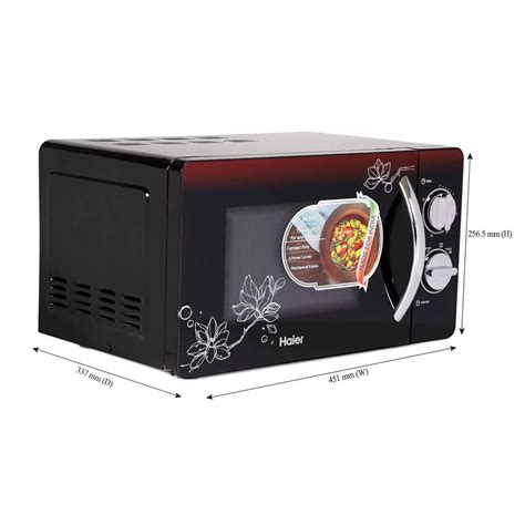 Haier 20 L Solo Microwave Oven (HIL2001MFPH, Black) – Kay Dee Electronics