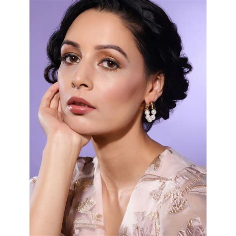 Buy Ritu Singh White and Gold Toned Contemporary Hoop Earrings Online