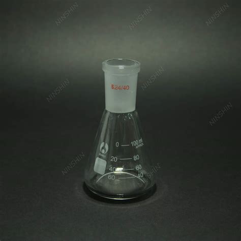 100ml Glass Erlenmeyer Flask Glass Conical Flask 24 40 Lab | Desertcart ...