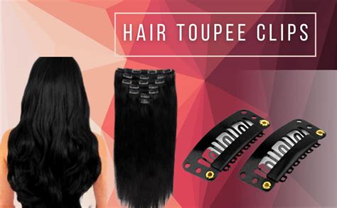 Paradise Wig Clips 12 pcs, Toupee Hair Patch Hair Extension Attachment ...