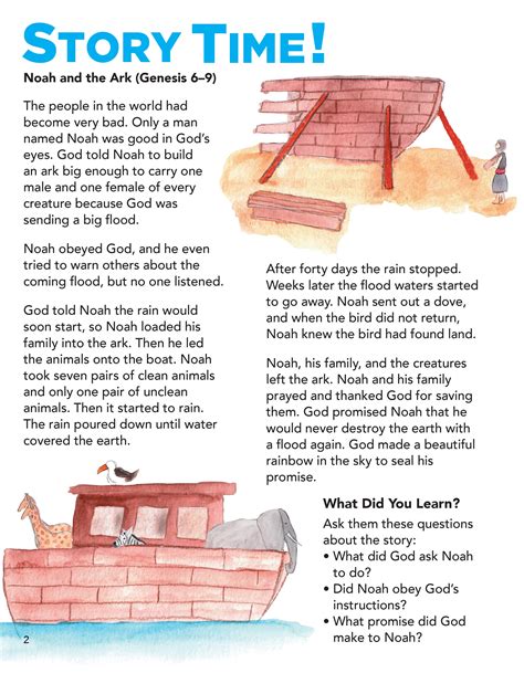 Noah's Ark Preschool Bible Lessons and Crafts | Easy Kids Story
