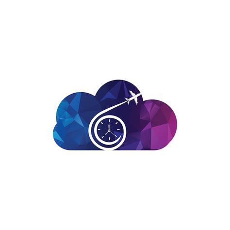 Travel Time-Logo-Designs, Konzeptvektor, Flugzeug- und Timer-Logo ...