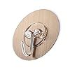 VIHAX Stainless Steel Round Sticking Hook Adhesive Waterproof Wall ...