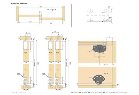 ENOX Wooden Cabinet Sliding Fitting ESLD - 075 | Enox India