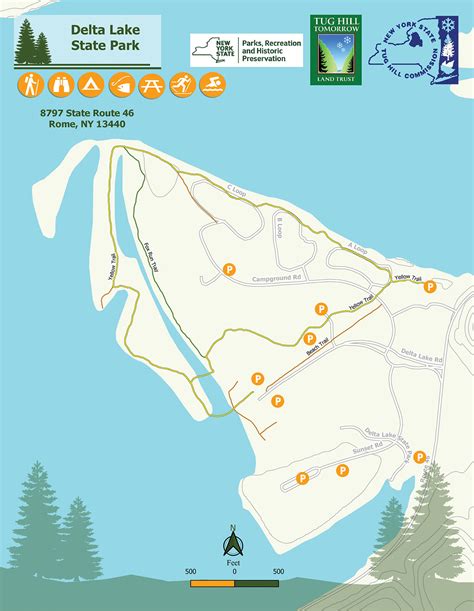 Delta Lake State Park Map