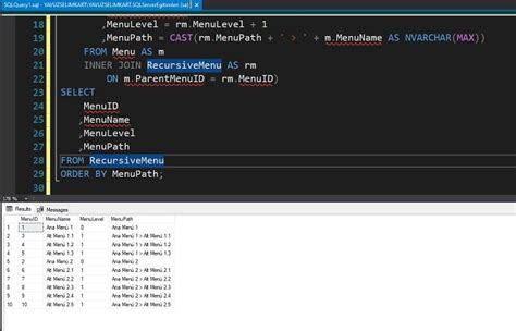 Image result for SQL Server Database Menu