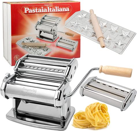 Pasta Maker Machine by Imperia- Deluxe Set w 2 Attachments, Star ...