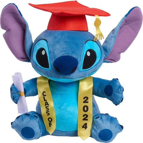 Just Play Disney Stitch - Peluche Grande de graduación, Juguetes para ...