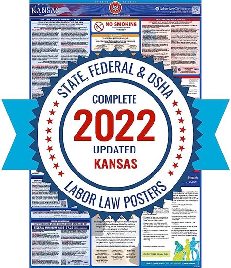 KS Labor Law Poster, 2022 Edition - State, Federal and OSHA Compliant ...