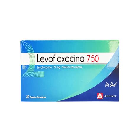 Levofloxacina Adiuvo 750mg, 1 de 30 tabletas recubiertas – Apomedix