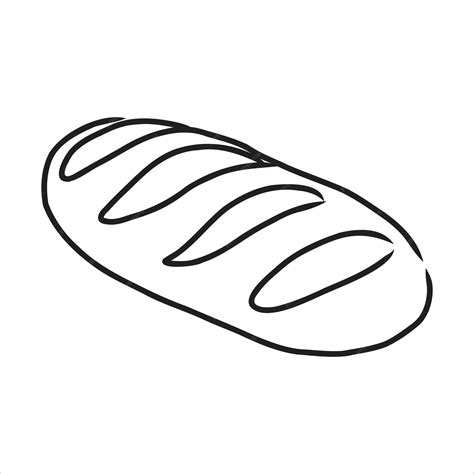 Ein Leib Brot. Vector schwarze handgezeichnete Vintage-Gravur ...