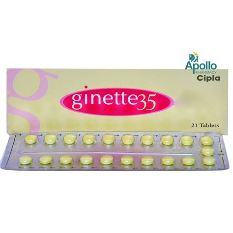 Ginette 35 Tablet 21's Price, Uses, Side Effects, Composition - Apollo ...