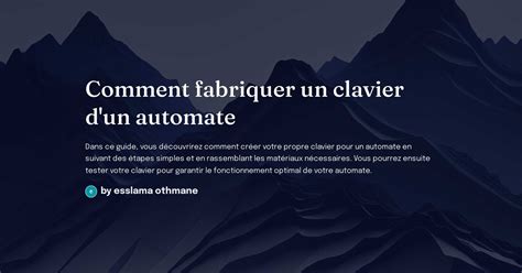 Image result for Comment Fabriquer Un Automate