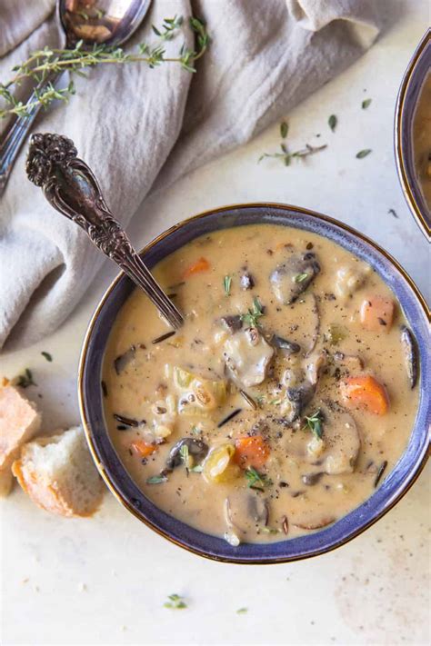 Creamy Mushroom Wild Rice Soup