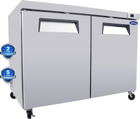 Amazon.com: ORIKOOL 48" Commercial Under Counter Freezer 2 Doors 14 Cu ...