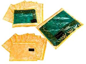 Trendifly flower pattern Top Transparent Single Non Woven Saree Cover ...