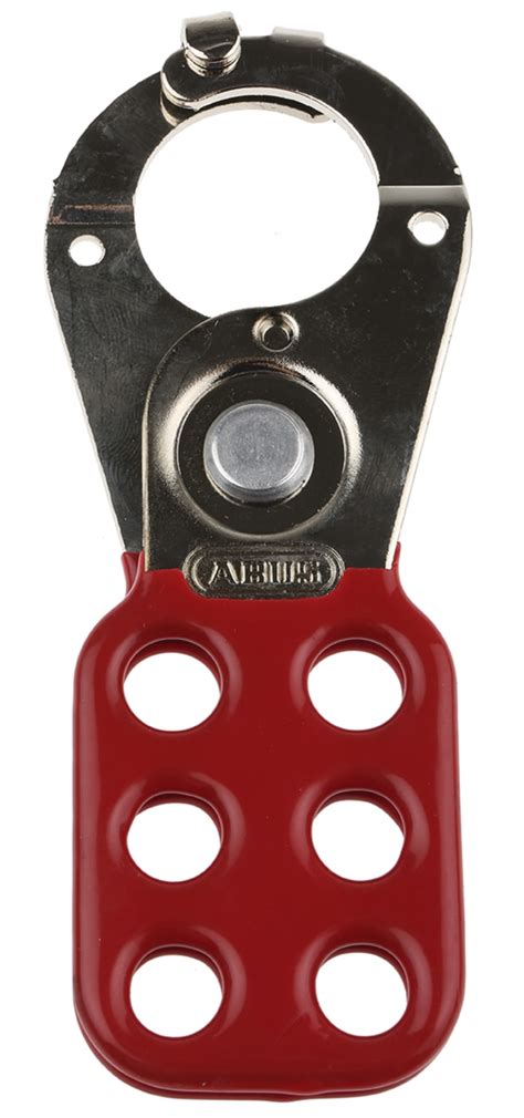 RS PRO | RS PRO Red 6-Lock Steel Hasp Lockout, 25mm Shackle, 25mm ...