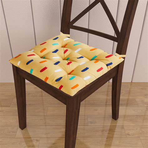 Buy Everyday Essentials Microfibre Chair Pad - 33x33cm from Home Centre ...