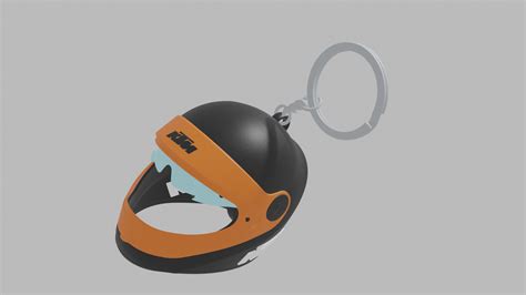 STL file motorcycle helmet keychain 🏍️ ・3D print design to download・Cults