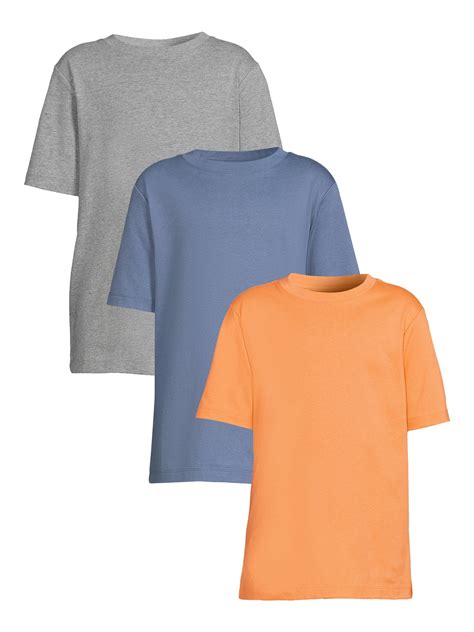 Wonder Nation Boys Kid Tough Short Sleeve T-Shirt, 3-Pack, Sizes 4-18 ...