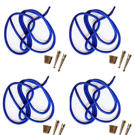Blank Bolo String Tie Parts Kit Standard Slide Smooth Tips Royal Blue ...
