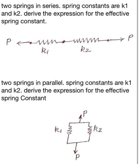 Image result for Series and Parallel Spring Constant