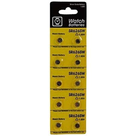 Exelent 10-Pack SR626SW Wrist Watch Battery Cell LRAGButton Batteries ...